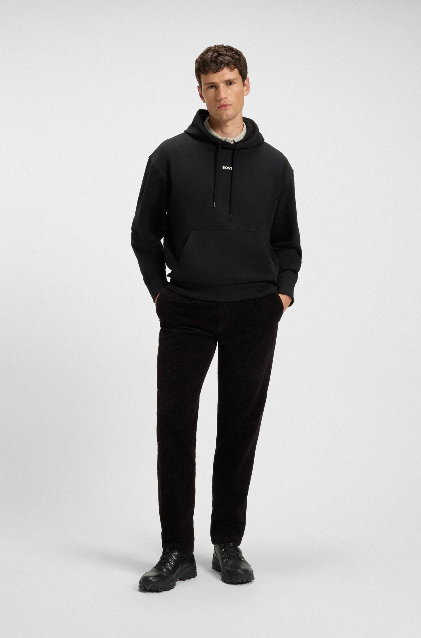 Boss Orange Wesmallhood Hoodie - Black