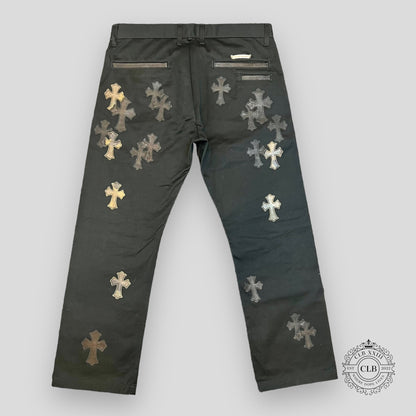 Chrome Hearts Cross Patch Chino Pants in Black / Camo