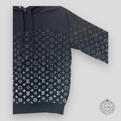 LOUIS VUITTON MONOGRAM DEGRADE HOODIE - BLACK