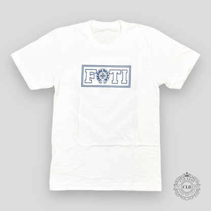 CHROME HEARTS FOTI T-SHIRT - WHITE / BLUE