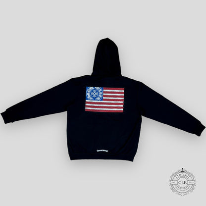 Chrome Hearts American Flag Hoodie in Black