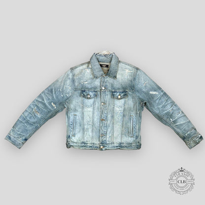AMIRI SHOTGUN DENIM TRUCKER JACKET - INDIGO