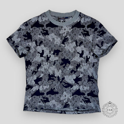 Louis Vuitton Camo Monogram Jacquard T-Shirt in Grey