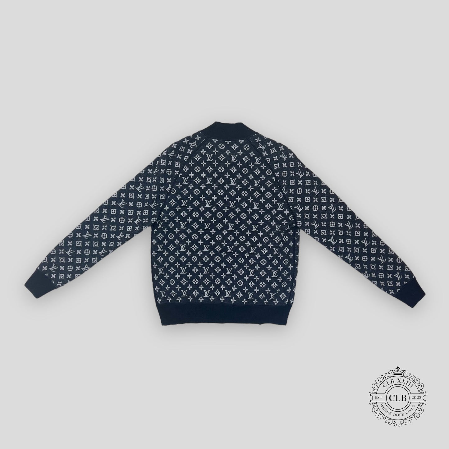 LOUIS VUITTON REVERSIBLE MONOGRAM TRACK TOP - BLUE