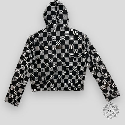 LOUIS VUITTON CONSTRUCTED HOODIE - BLACK