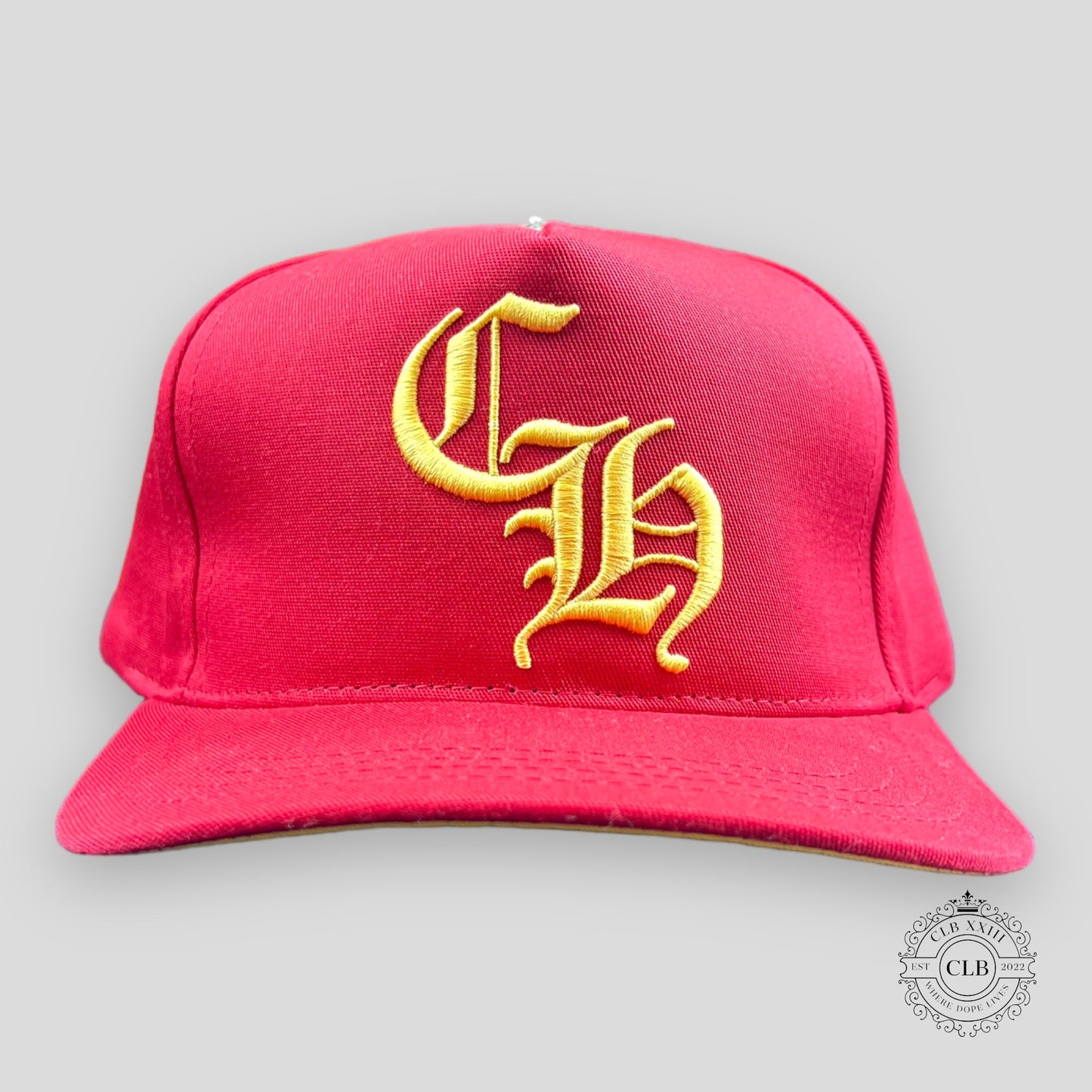 Chrome Hearts CH Embroidered Hat in Red / Yellow