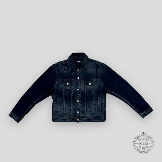 AMIRI SHOTGUN DENIM TRUCKER JACKET - AGED BLACK